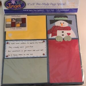 Just Jinger Winter Scrapbook Page Spread